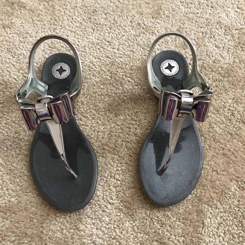 BCBG bow sandals